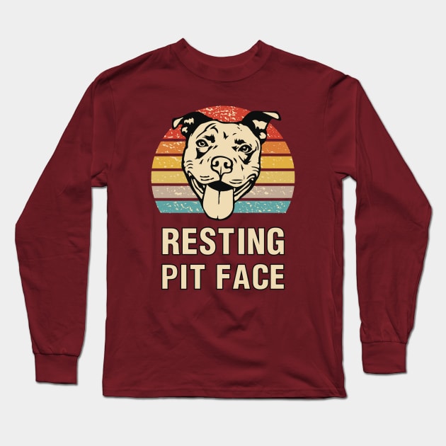 resting pit face Long Sleeve T-Shirt by Amrshop87